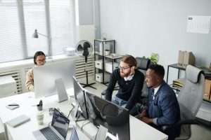 Two young IT admins